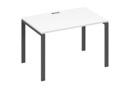 Стол письменный Мира Нумо, цвет белый премиум + антрацит