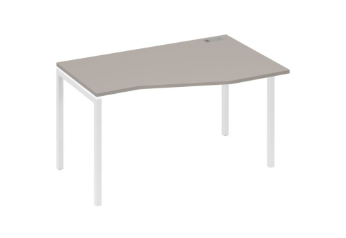 Стол эргономичный правый Техно Мира Лофт, цвет мокко премиум + белый
