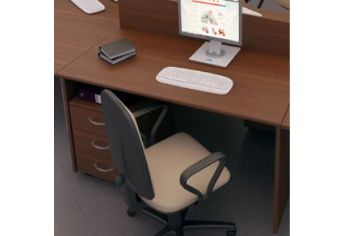 Стол офисный Прайм, цвет орех