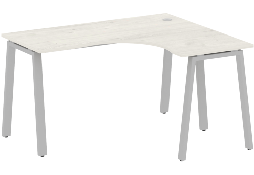 Стол эргономичный правый, цвет дуб новара