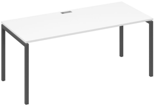 Стол письменный Мира Лофт, цвет белый премиум + антрацит