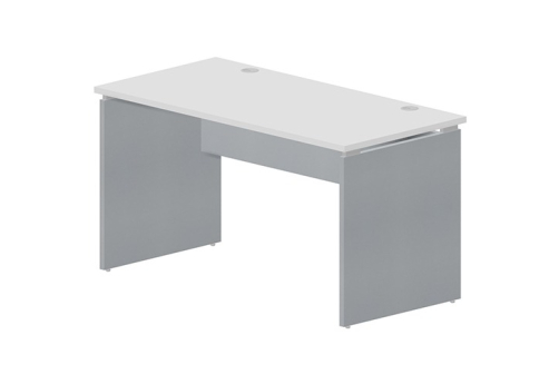 Стол рабочий (2 заглушки) Аронти, цвет белый