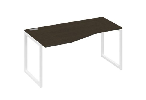 Стол эргономичный левый Мира Одри, цвет венге + белый