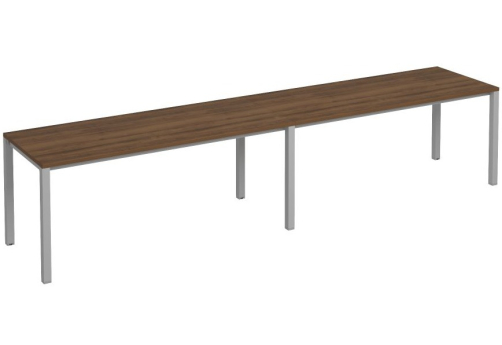 Рабочая станция (2х180) Прайм Металл 50, цвет орех + серый