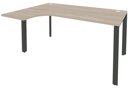 Стол эргономичный левый, цвет дуб аттик