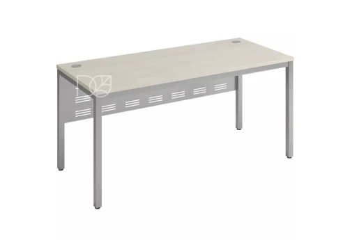Стол прямой (экран - металл), цвет шамони светлый