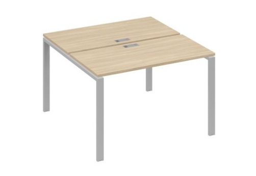 Рабочая станция (2х120) Мира Нумо, цвет дуб скандинавский + серый