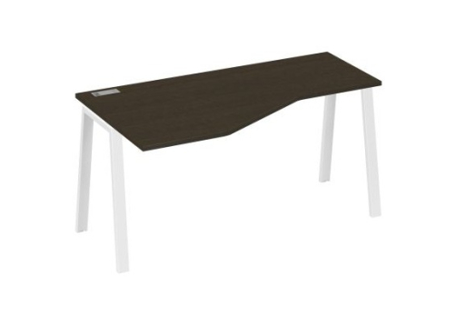 Стол эргономичный левый Мира Трио, цвет венге + белый