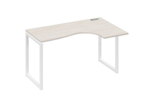 Стол эргономичный правый Мира Одри, цвет дуб шамони + белый