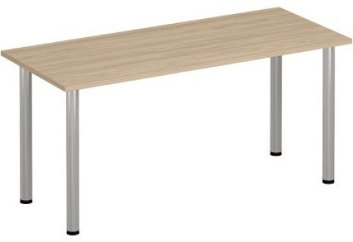 Стол письменный на хромированных опорах Тарли Хром, цвет вяз светлый
