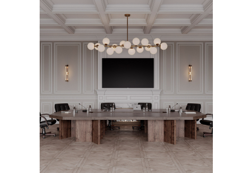 Стол для переговоров составной Рикамо, цвет дуб апрельский