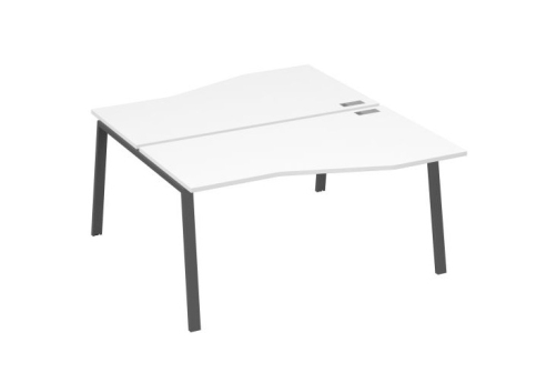 Станция рабочая эргономичная 2х160 Мира Трио, цвет белый премиум + антрацит