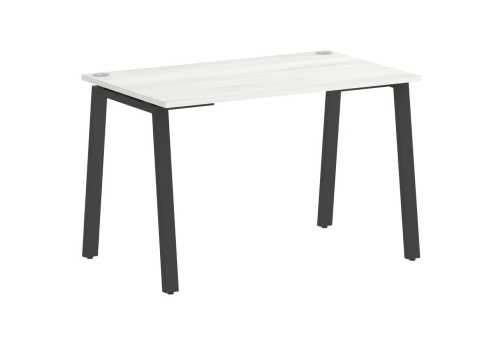 Стол письменный, цвет белое дерево + антрацит