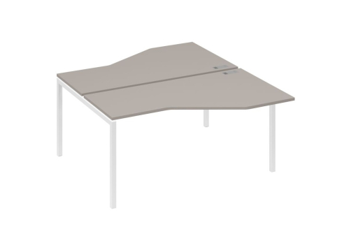 Рабочая станция эргономичная 2х160 Техно Мира Лофт, цвет мокко премиум + белый