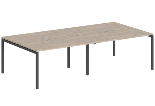 Рабочая станция Индиго Форт, цвет дуб светлый + антрацит