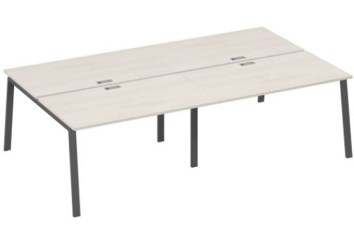 Рабочая станция 4х140 Мира Трио, цвет дуб шамони + антрацит