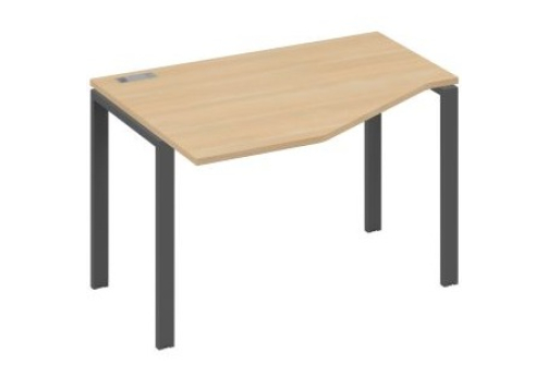 Стол эргономичный левый Мира Нумо, цвет натуральный дуб + антрацит