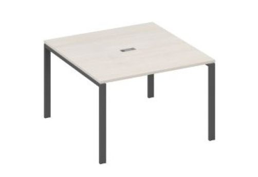 Стол для переговоров квадратный Мира Нумо, цвет дуб шамони + антрацит