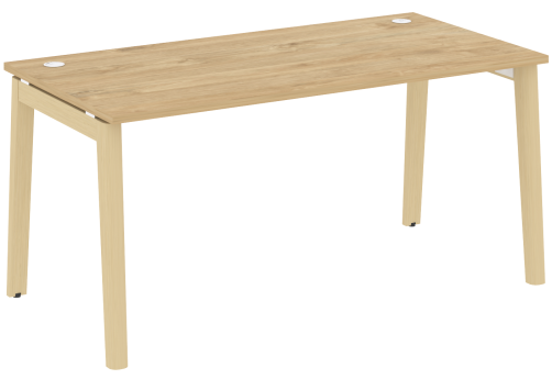 Стол прямой, цвет тиквуд светлый