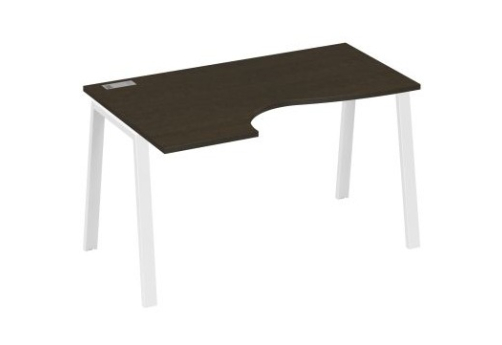 Стол эргономичный левый 140 Мира Трио, цвет венге + белый