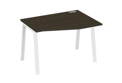 Стол эргономичный правый 120 Мира Трио, цвет венге + белый