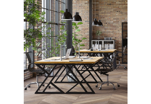 Составной стол на 2 рабочих места Урбан, цвет натуральное дерево