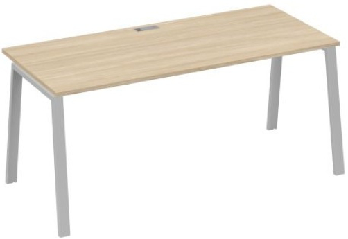 Стол письменный Мира Трио, цвет дуб скандинавский + серый