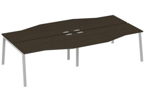 Станция рабочая эргономичная 4х160 Мира Трио, цвет венге + серый