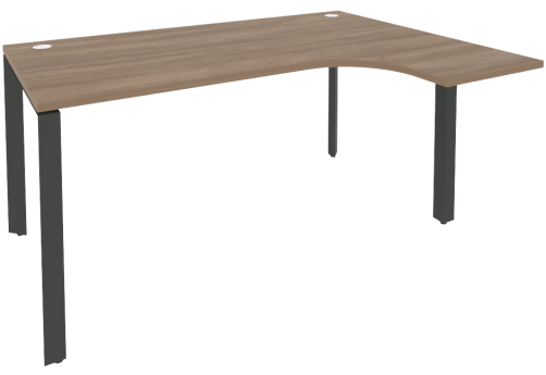 Стол эргономичный правый, цвет дуб аризона