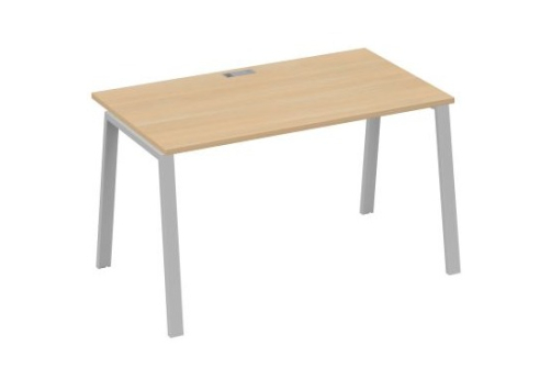 Стол письменный Мира Трио, цвет натуральный дуб + серый