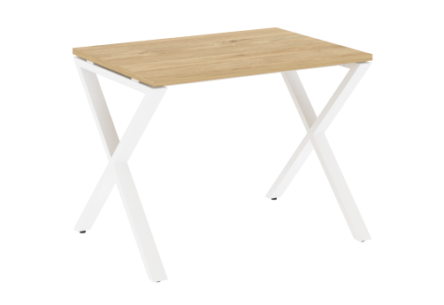 Стол рабочий Европа, цвет тиквуд светлый + белый