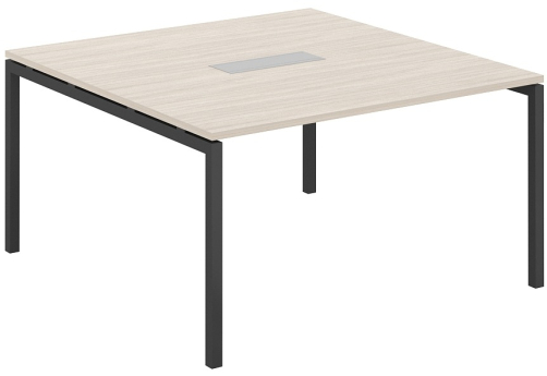Стол переговорный Индиго Форт, цвет дуб светлый + антрацит