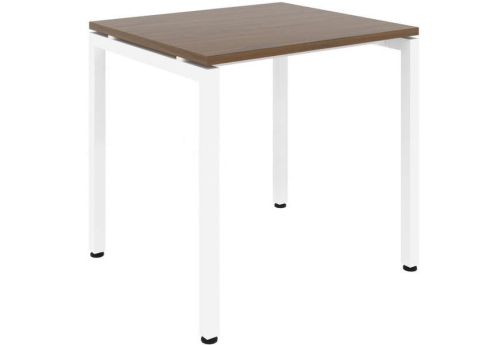 Стол рабочий Брента, цвет темный дуб + белый