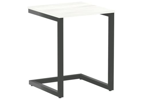 Стол письменный, цвет белое дерево + антрацит
