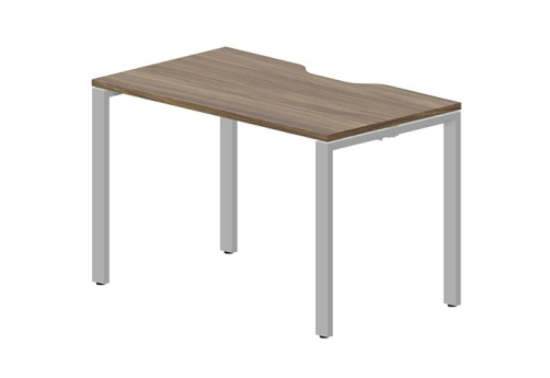 Стол рабочий с вырезом Киви, цвет орех