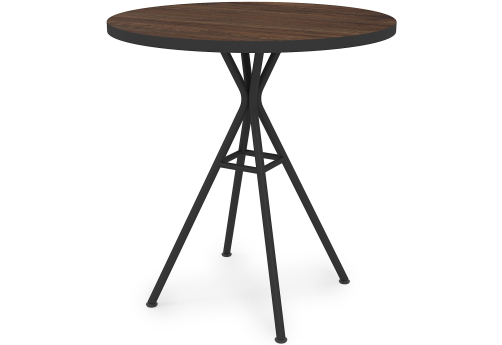 Стол обеденный круглый Мальта, цвет брауни