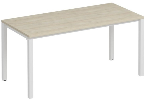 Стол письменный Прайм Металл 50, цвет шамони светлый + белый