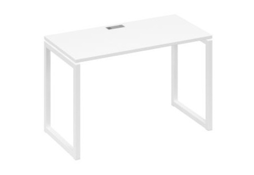 Стол письменный Мира Одри, цвет белый премиум + белый