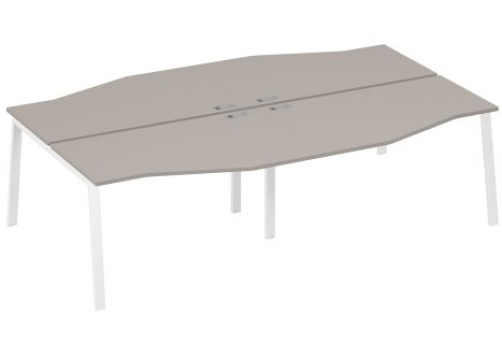 Станция рабочая эргономичная 4х140 Мира Трио, цвет мокко премиум + белый