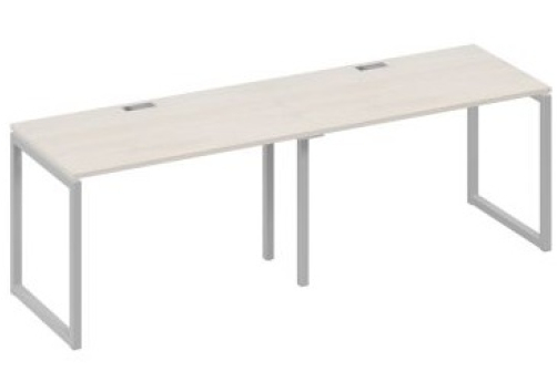 Рабочая станция (2х120) Мира Одри, цвет дуб шамони + серый