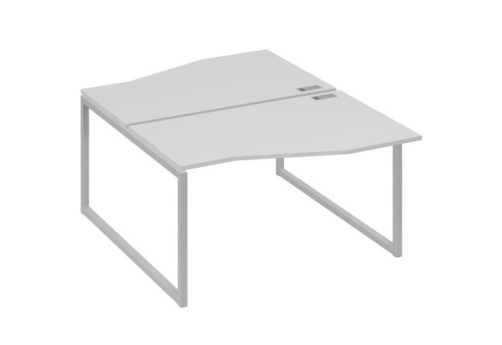 Рабочая станция эргономичная (2х140) Мира Одри, цвет серый + серый