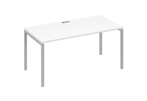 Стол письменный Мира Лофт, цвет белый премиум + серый