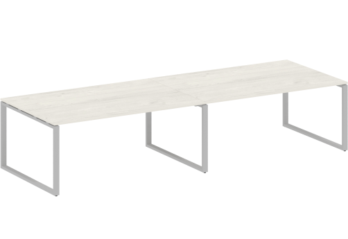 Стол для переговоров (2 столешницы), цвет дуб новара