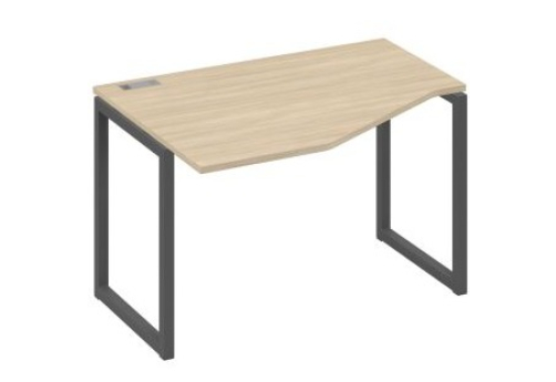 Стол эргономичный левый Мира Одри, цвет дуб скандинавский + антрацит