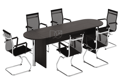 Стол для переговоров, 2400х720х755 мм, цвет венге