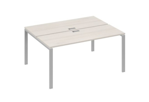 Рабочая станция (2х160) Мира Нумо, цвет дуб шамони + серый