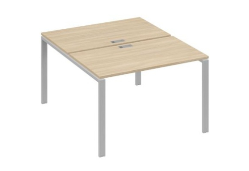 Рабочая станция (2х120) Мира Нумо, цвет дуб скандинавский + серый