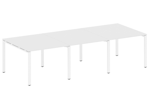 Стол для переговоров (3 столешницы), цвет белый