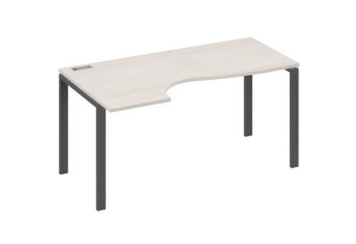 Стол эргономичный левый Мира Нумо, цвет дуб шамони + антрацит