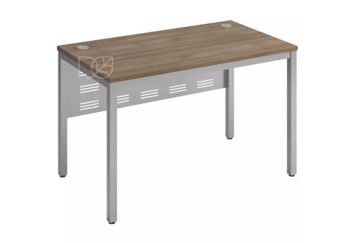 Стол прямой (экран - металл), цвет шамони темный